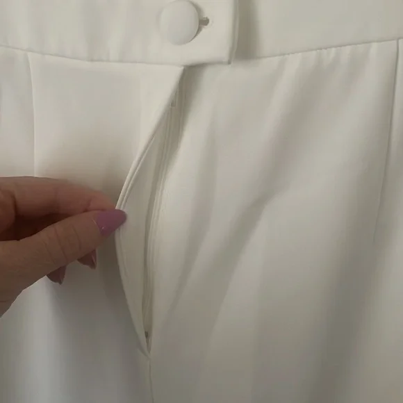 hot damn giddy up! sassy white jumpsuit with stretch! - Picture 6 of 6